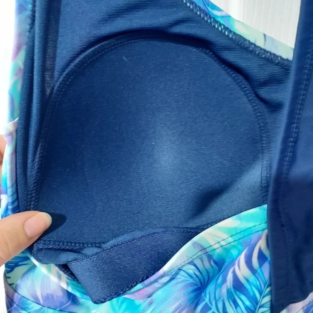 NWT Heat Swimwear Seaside Chic Racerback Tankini in Size 18W